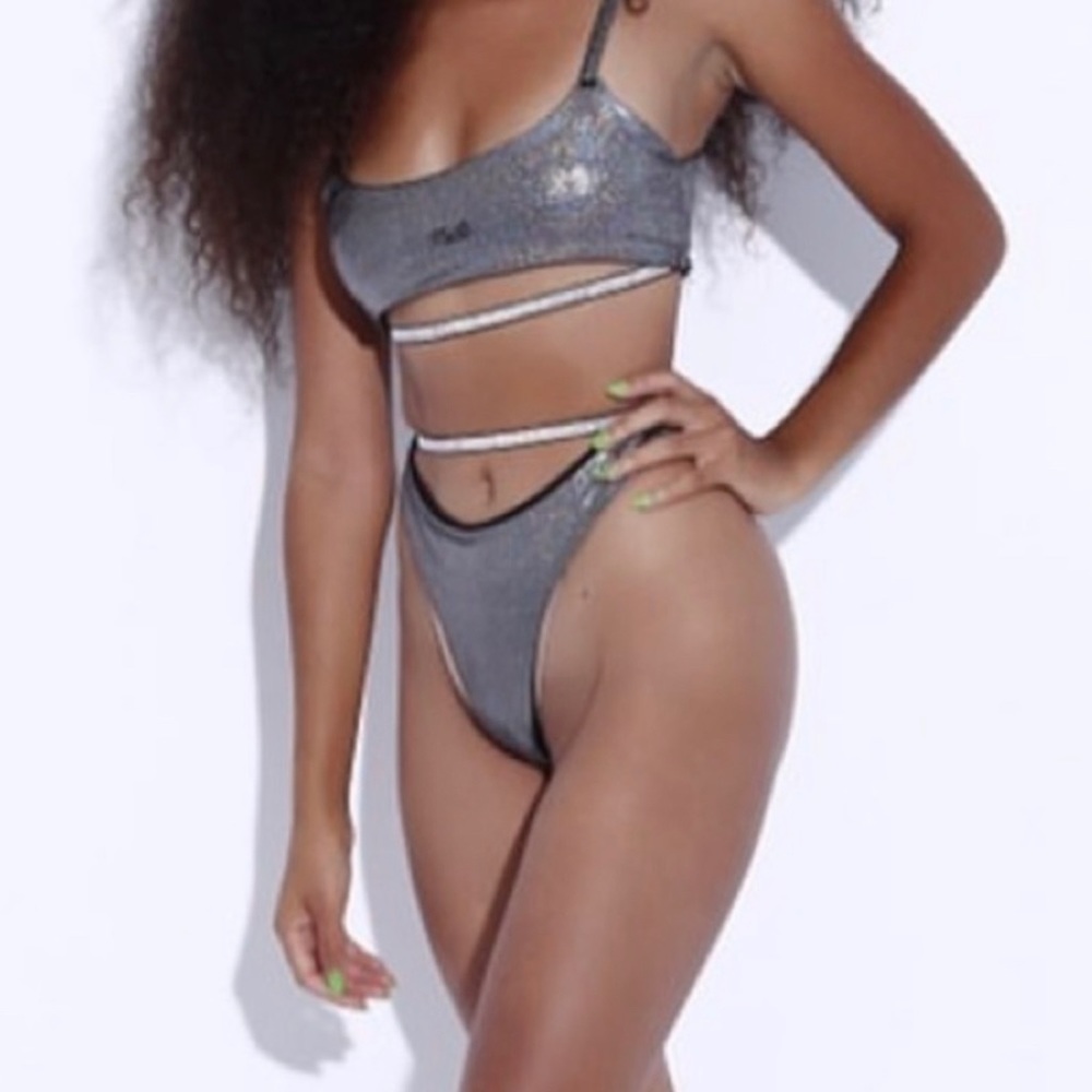 Matte Brand Holographic Bikini